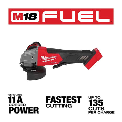 Milwaukee 2880-20 M18 FUEL Brushless 4-1/2"/5" Angle Grinder