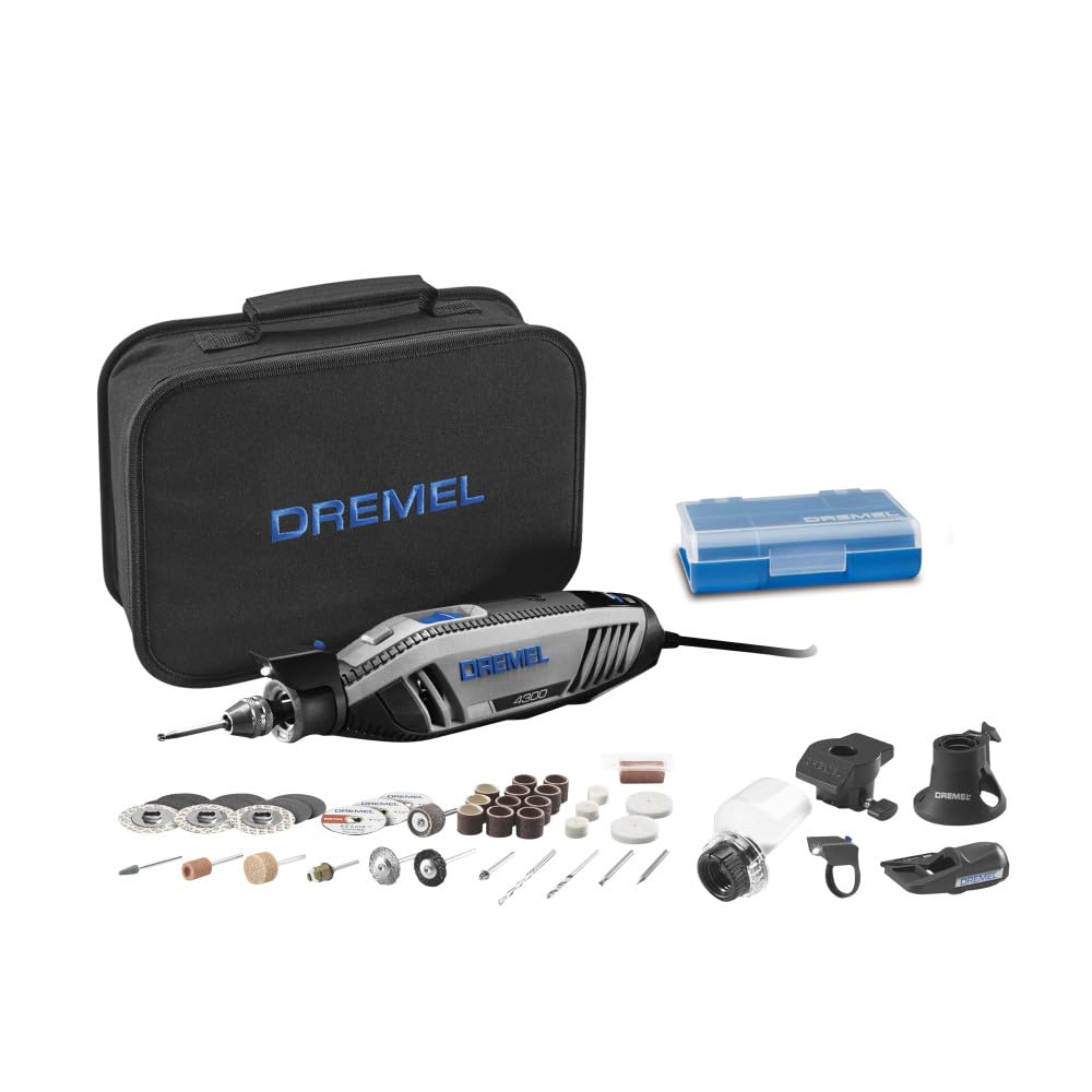 Dremel 4300-5/40 Rotary Tool Kit – 5 Attachments & 40 Accessories