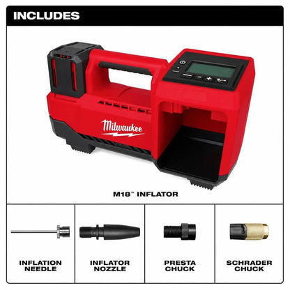 Milwaukee 2848-20 M18 Cordless Tire Inflator – Bare Tool