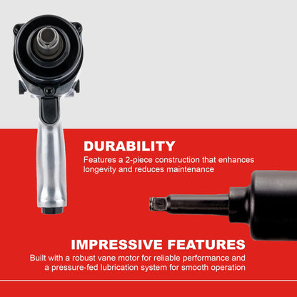 Ingersoll Rand 231HA-2 1/2" Super Duty Air Impact Wrench – 600 ft-lb