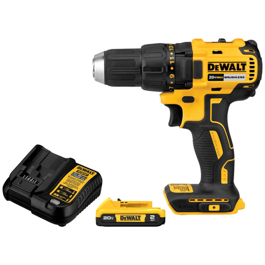 DEWALT 20V MAX Brushless Cordless Drill Driver, 1/2 In. (DCD777D1)