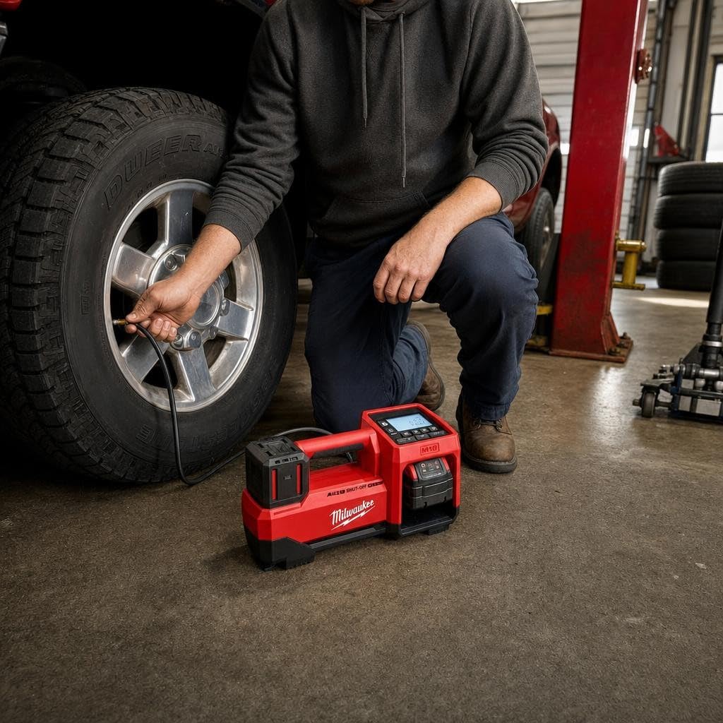 Milwaukee 2848-20 M18 Cordless Tire Inflator – Bare Tool