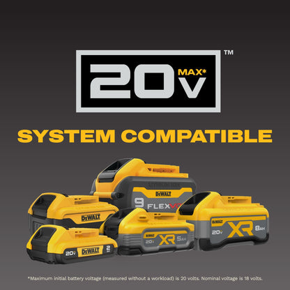 DEWALT 20V MAX XR 1/4 In Brushless 3-Speed Impact Driver (DCF845B)