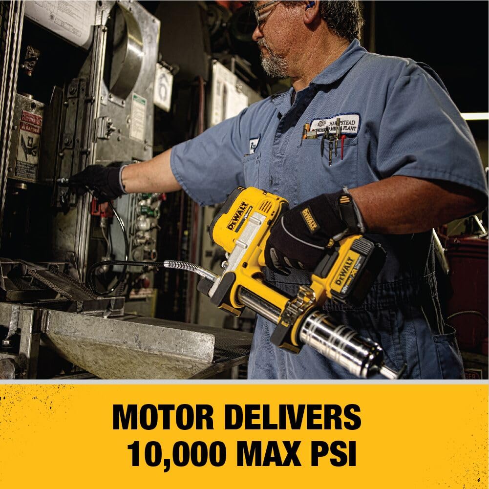 DEWALT 20V MAX Cordless Grease Gun Kit 10,000 PSI (DCGG571M1)