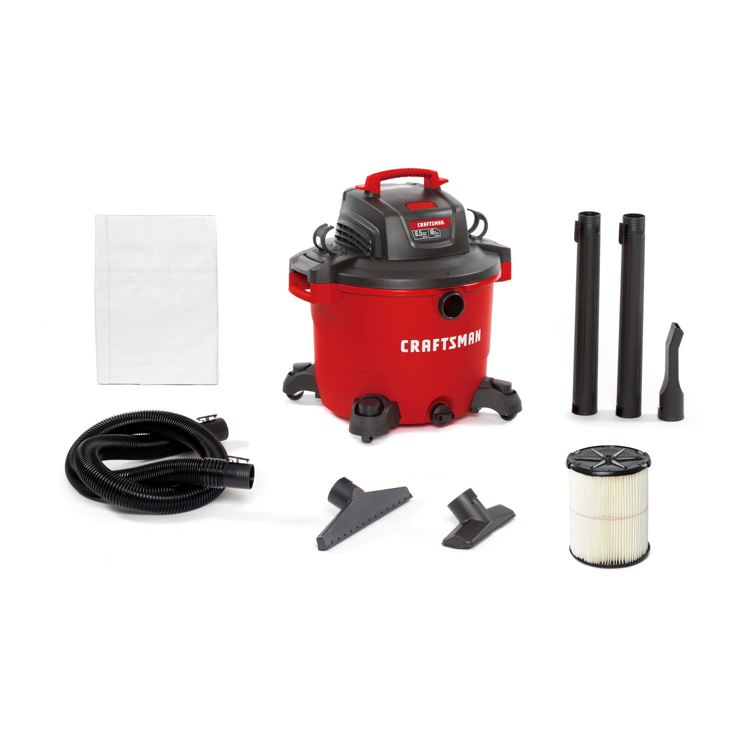CRAFTSMAN 16 Gallon 6.5 Peak HP Wet Dry Shop Vacuum
