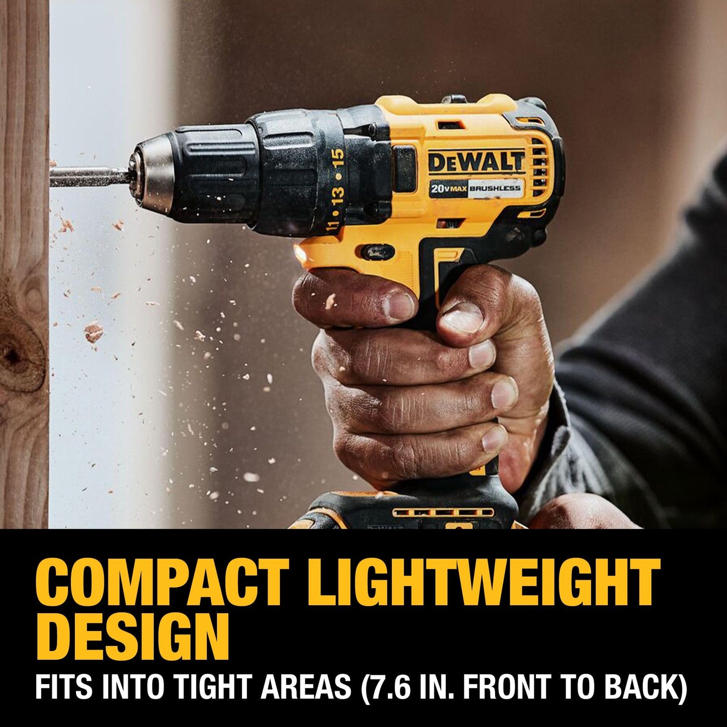 DEWALT 20V MAX Brushless Cordless Drill Driver, 1/2 In. (DCD777D1)