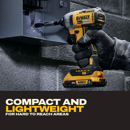 DEWALT 20V MAX 1/4 In. Brushless Impact Driver, Battery Included (DCF787D1)