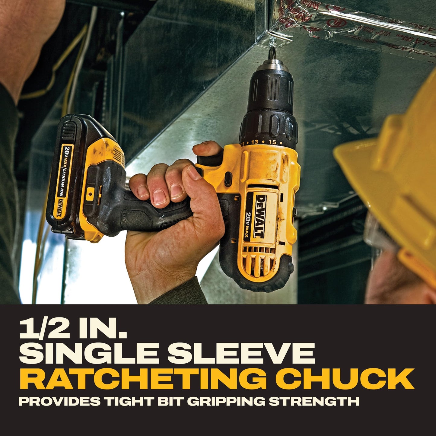 DEWALT 20V MAX Cordless Drill Driver Set, 2-Speed, 2 Batteries (DCD771C2)
