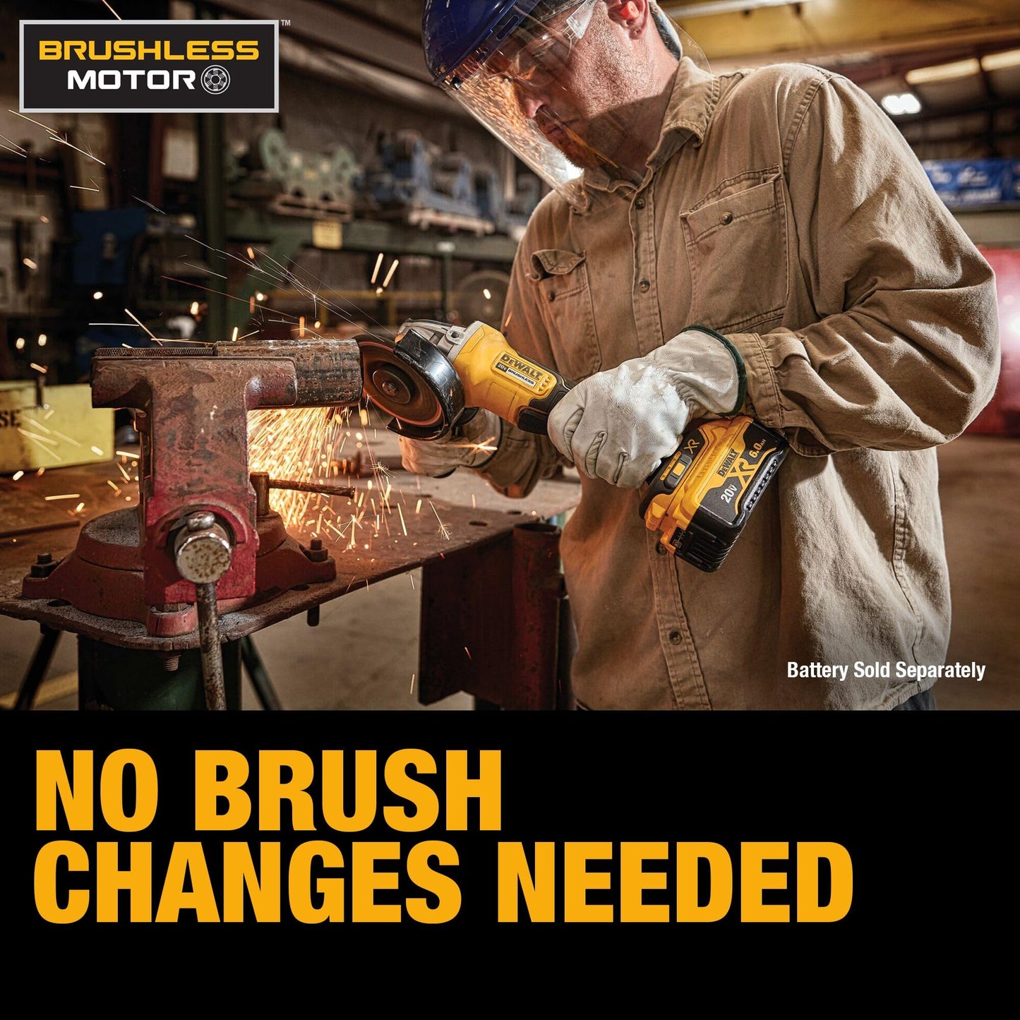 DEWALT 20V MAX 4-1/2 In Brushless Angle Grinder Bare Tool (DCG413B)