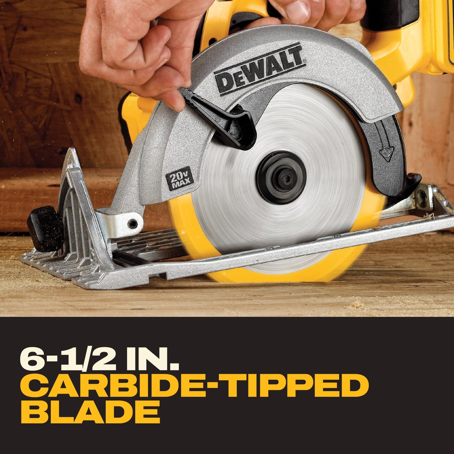 DEWALT 20V MAX 6-1/2 In. Cordless Circular Saw, Bare Tool (DCS391B)