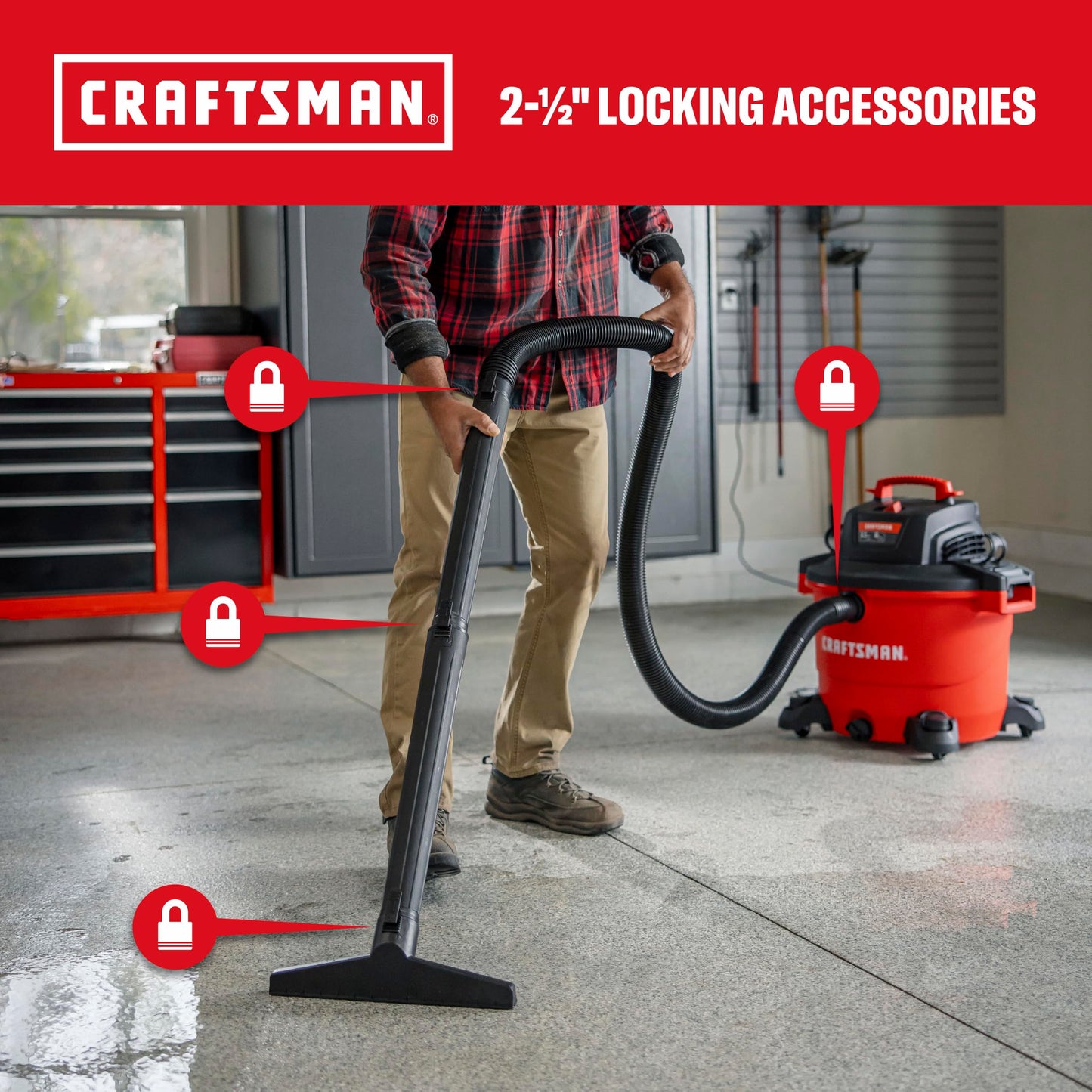 CRAFTSMAN 16 Gallon 6.5 Peak HP Wet Dry Shop Vacuum